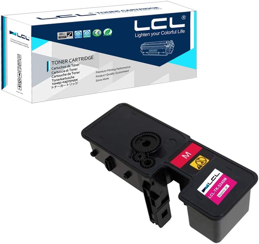 LCL Compatible Toner Cartridge TK5240 TK-5240 TK-5240M 1T02R7BNL0 (1Magenta) Replacement for Kyocera ECOSYS M5526 M5526cdw M5526cdn P5026 P5026cdn P5026cdw