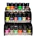 Matte Style 16 Piece Color Nail Lacquer Combo Set + 6 Sets of Fruit Scented Nail Polish Remover