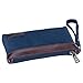 Lecxci Canvas Wristlets Bag Clutch Purses Wallet Slim Credit Card Holder Clutch with Removable Strap Cell Phone Wallet (Blue)
