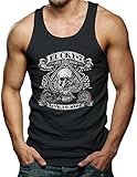 Lucky 7 Live To Ride - Biker Chopper Motocycle Men's Tank Top T-shirt