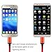 Mribo 3IN1 Micro USB Cable 3ft 6ft 10ft 2.0 Nylon Braided 10ft Extra Long USB Charging Cable for Android, Samsung Galaxy, HTC, Nokia, Huawei, Sony and Other Tablet Smartphone (Red+black)