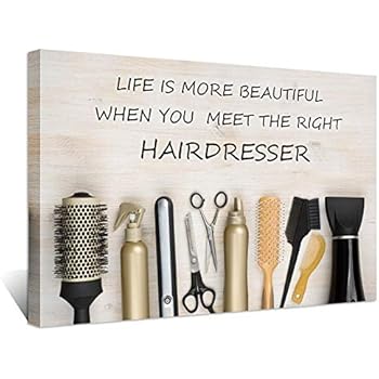 Amazon Com Hello Artwork Large Hair Salon Inspirational Quotes