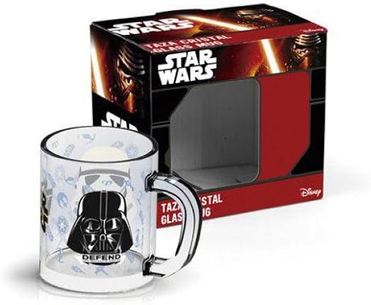 Arditex SW9505 Taza de cristal en caja de regalo, Diseño Star Wars: Amazon.es: Hogar