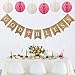 Baptism Decorations for Girls with 6pcs Paper Honeycombs, Baptism Banner Confirmation Communion Decorations