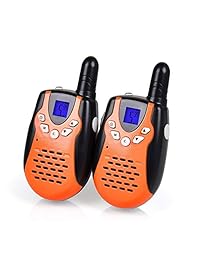Swiftion Walkie Talkies para niños, 22 canales, Walky Talky, 0,5 W, FRS/GMRS, radios de 2 vías (naranja)