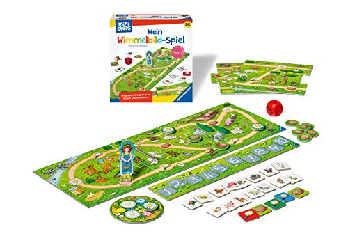Ravensburger ministeps 4175 Mein Wimmelbild-Spiel, Erstes Spiel zum Tiere-Suchen und Zählen-Lernen, Mit mitwachsendem Spielplan, Spielzeug ab 2 Jahre – Bild 3