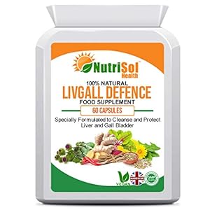 LivGall Defence | Liver and Gall Bladder Detox, Cleanse and Support | 100% Natural GMP Quality Food Supplement Made in UK | Suitable for Vegetarians & Vegans