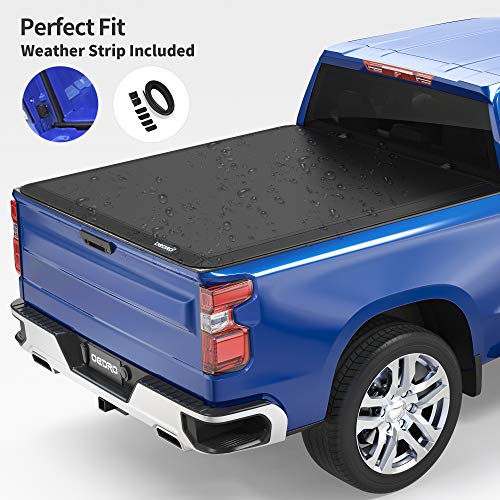 oEdRo Soft Trifold Truck Bed Tonneau Cover Compatible with 20162023 Toyota with 5ft Bed