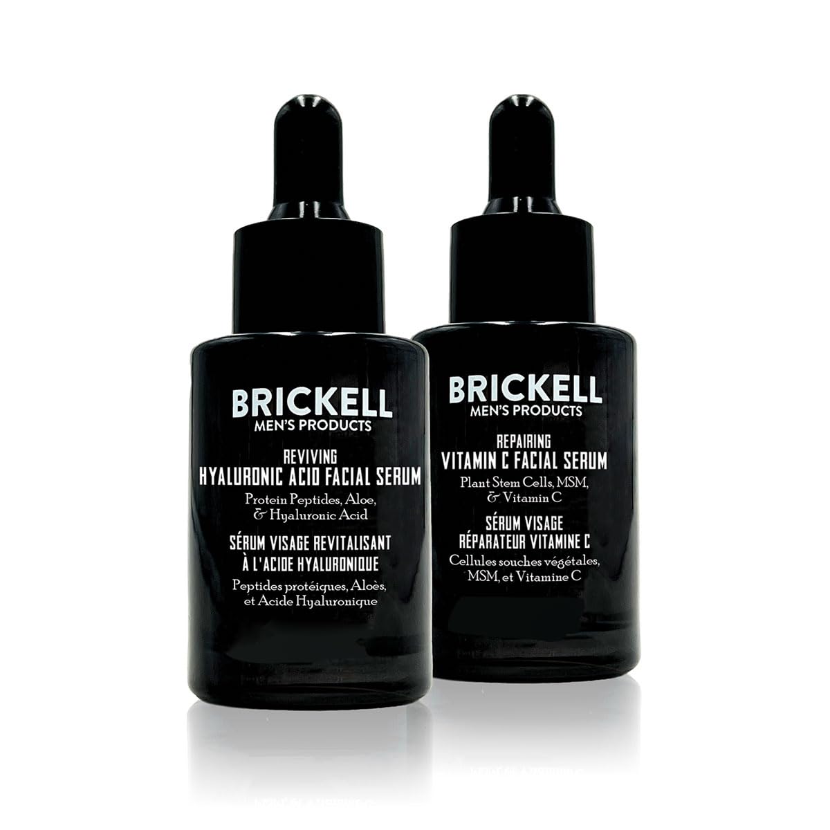 Brickell Men's Day and Night Serum Routine, Natural and Organic, Unscented