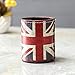 LINKWELL 1PC Antique UK Union Jack PU Leather Pencil Pen Holder Desk Organizer PH10