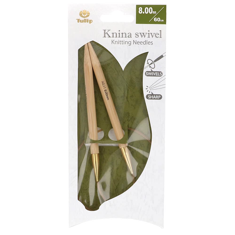 Tulip Knina Swivel Circular Needle 60 cm 8.0 mm - 1 piece
