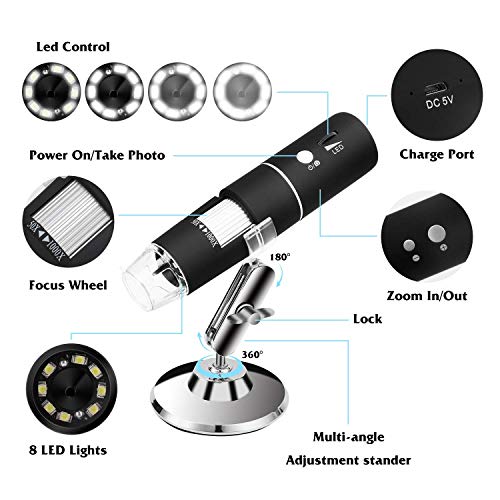 2 Microscope+TSAAGAN+Magnification+Endoscope+Smartphone