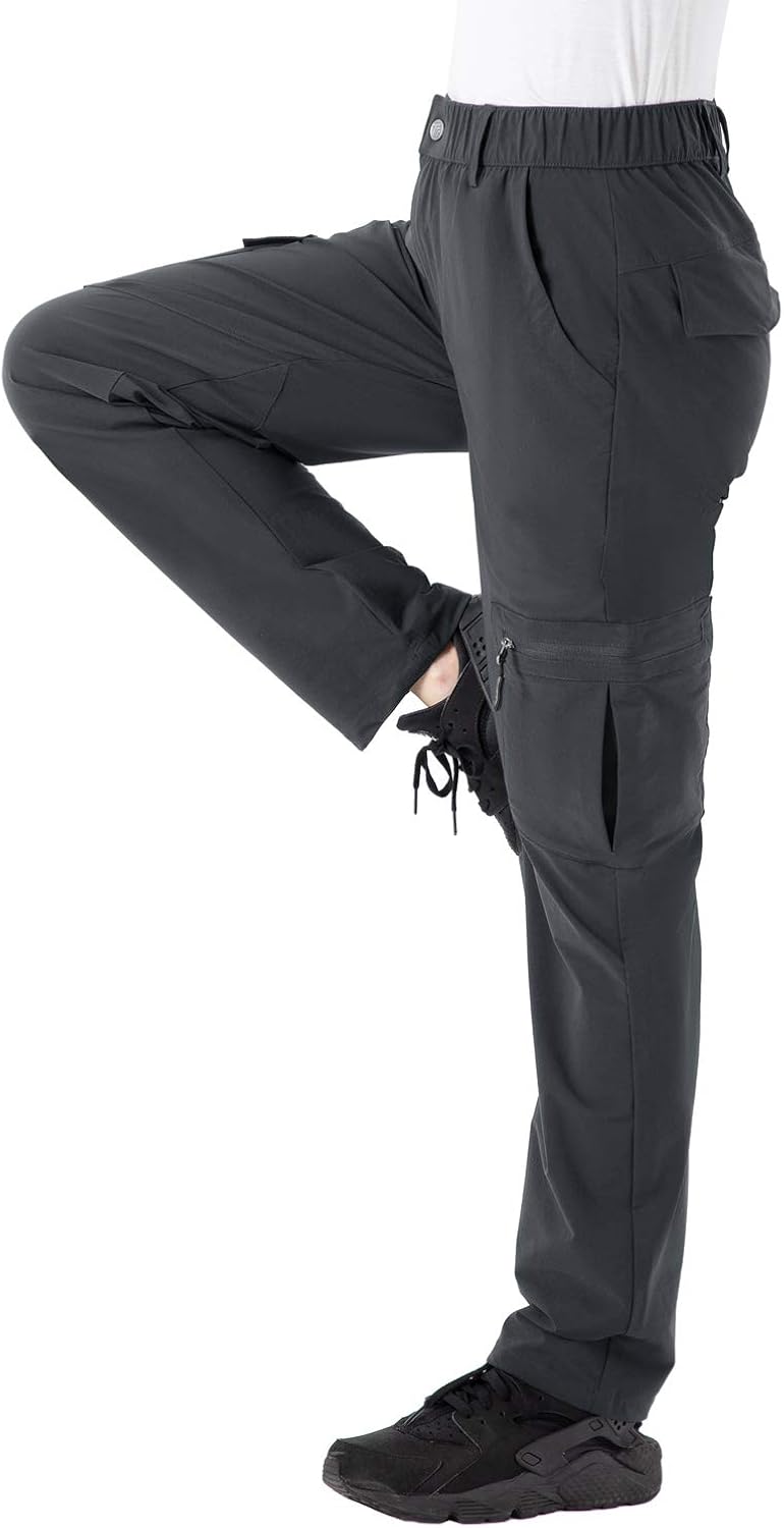 Rdruko Women's Hiking Pants Water-Resistant Quick Dry UPF 50 Travel Camping Work Pants Zipper Pockets: Clothing
