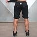 EU Men's Gym Workout Shorts Running Bodybuilding Short Jogger(Black US S/Tag L)