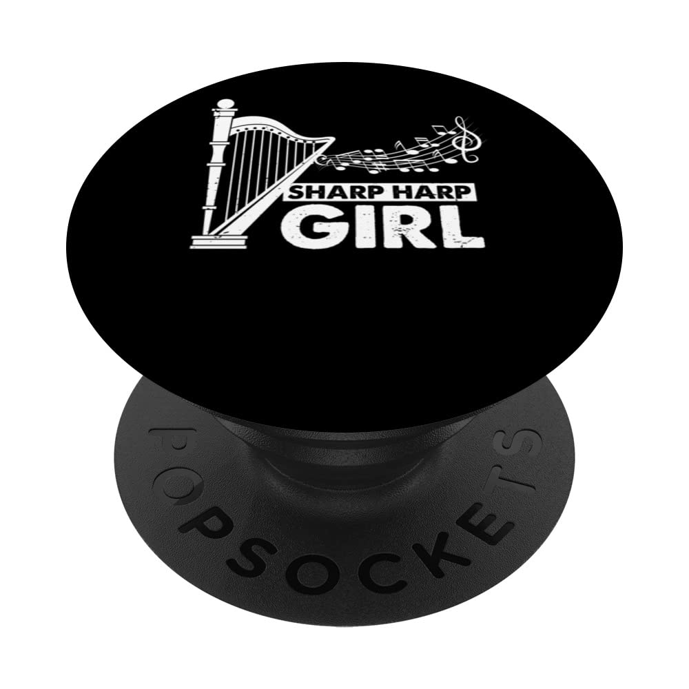 Harp Player Design for Harp Musician and Harp Girl Designs PopSockets Swappable PopGrip
