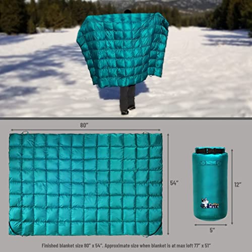 PUFFER WOLF Extra Large Double Insulated Outdoor Camping Blanket 2X