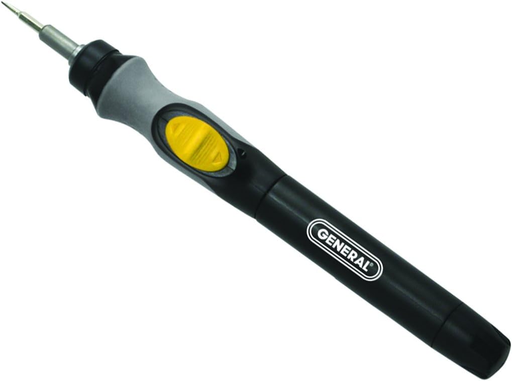 General Tools 500 Precision Cordless Electric Screwdriver with Six Bits and Quick Change Chuck, Handles Difficult, Repetitive Screw-Fastening Jobs, Multi: Home Improvement