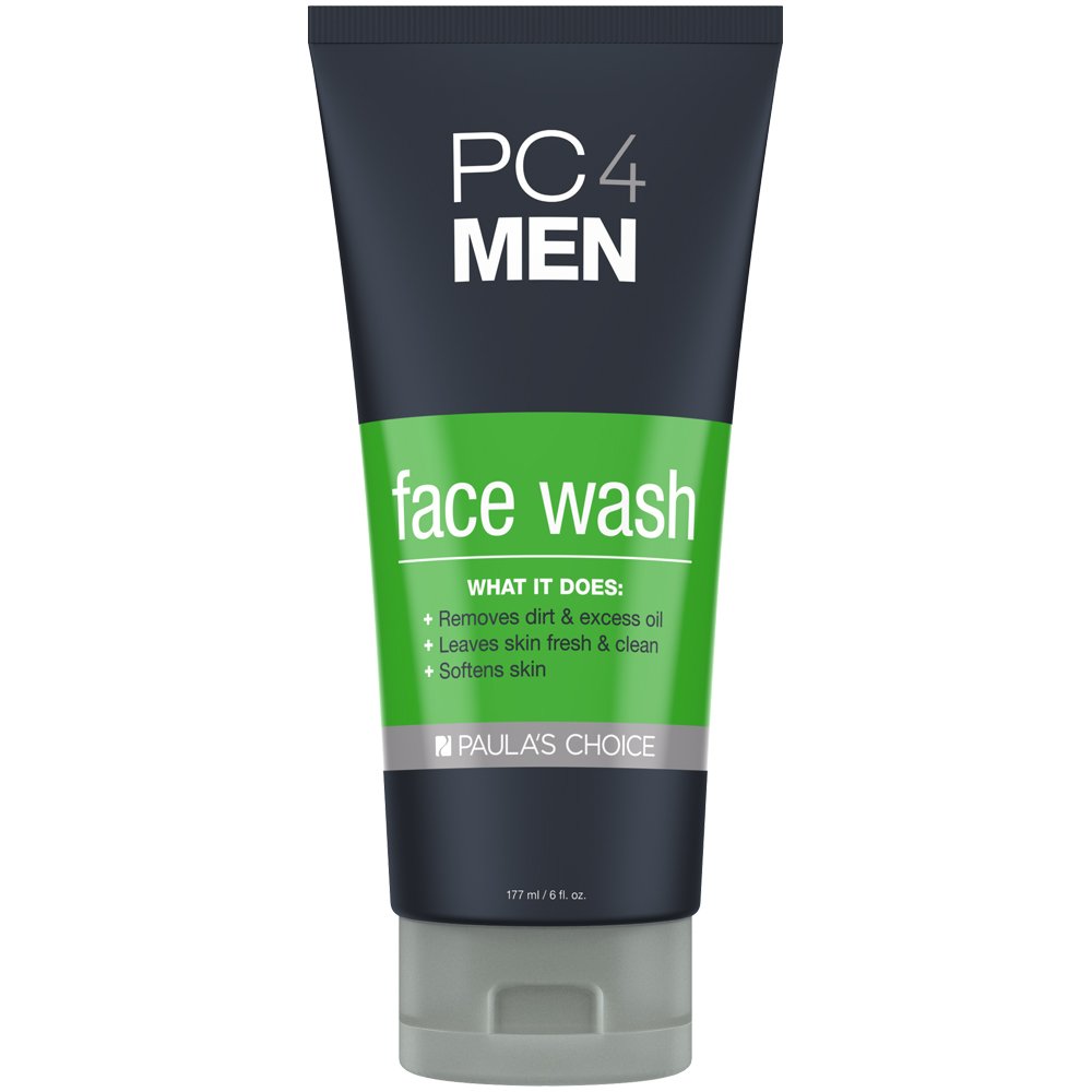 Paula's Choice PC4MEN Daily Face Wash for Men with Aloe, Fragrance Free for Sensitive Skin, 6 Ounce