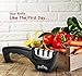 Trend_UM Knife Sharpener for Kitchen, Professional 3-Stage Knife Sharpening Tool for Straight and Serrated Knives, Ceramic Tungsten Steel Diamond, Repair Restore and Polish Blades