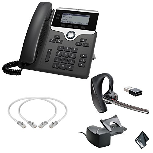 Cisco 7821 Two Line Ip Phone Plantronics Voyager 5200 Bluetooth