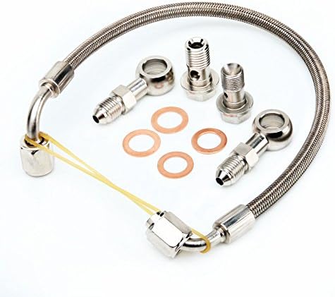 Turbo Oil Feed Line Kit fit Mini Cooper/Cooper S with R55 R56 R57 R58 R59 R60 07~12 w/ Garrett GT25R GT28R Ball Bearing B.B