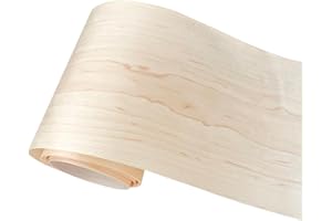 OMUKI Natural Wood Veneer, Thin Veneer Sheets, Furniture/Boxes/Wooden Crafts Production and Renovation, Handmade DIY (Maple)