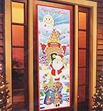 Holiday Time Christmas Door Panel - Santa's Workshop