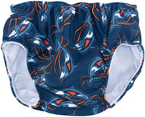 SunBusters Boy's Reusable Swim Diapers, Smoky Orca, 3T