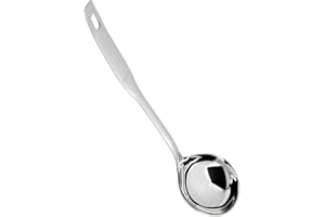Farberware- Stainless Steel Ladle, Durable Polished Stainless Steel, Comfortable Soft Grip Handle (Steel)