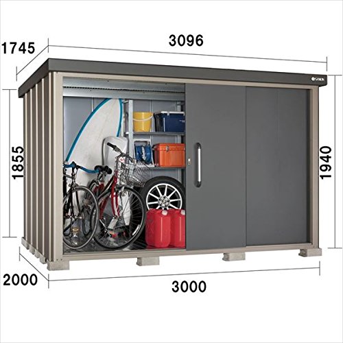 ギングロ Diy向け B01cqsv5ck Sk8 180 中型大型物置 サンキン物置 Sk8 棚板なし 一般型 屋外 物置倉庫 21年激安
