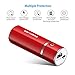 Poweradd Slim 2 Portable Charger 5000mAh External Battery for iPhone, iPad, Samsung, HTC and More - Red
