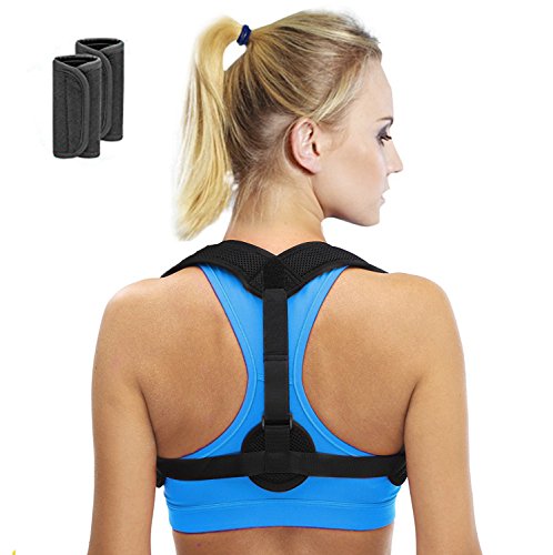 reepad Back Posture Corrector, Adjustable Back Support Brace for Men & Women Clavicle Support for Medical Injury Rehab Slouching Hunching - Scoliosis Shoulder Straightener with a Bonus of Underarm Pad