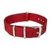 Archer Watch Straps | Nylon NATO Straps | Choice of Color and Size (Red, 22mm)