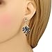 EleQueen Women's Austrian Crystal Teardrop Chandelier Dangle Earrings (Sapphire Color)