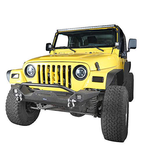 Hooke Road Wrangler TJ Bumper Combo Front + Rear Bumpers with DRings