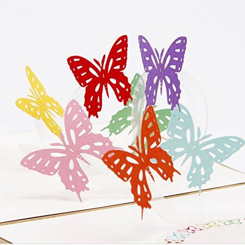 Arich 3D Pop Up Card Butterfly Happy Anniversary Birthday Valentine Christmas