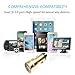 Car Charger,PowerMore Quick Charge 3.0 48W Steel 2 Ports Fast USB, for iPhone 7S/7/6 Plus, iPad Pro / Air 2 / mini, Galaxy S8 /S7 / S6 / Edge / Plus, Note 5 / 4, LG, Nexus, HTC and More(Gold)