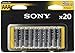 Sony R03NUB20A Heavy-Duty Carbon Zinc AAA Batteries, 20 Pack