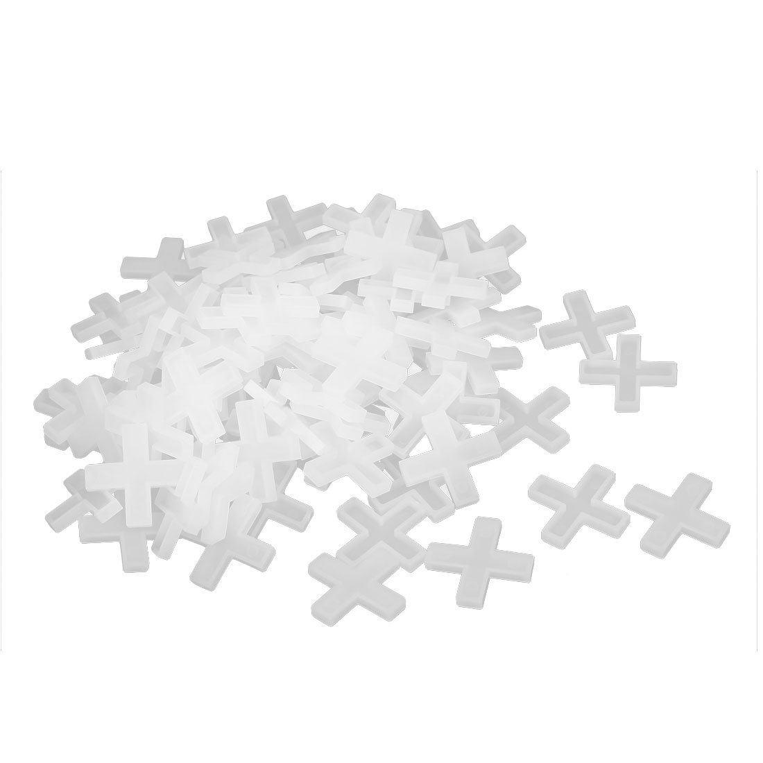 Sourcingmap Wall Floor Tile Plastic Cross Spacer 6mm White 100pcs