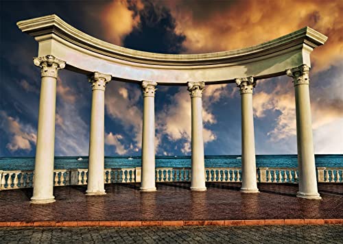 BELECO 15x10ft Fabric Ancient Ruins Photography