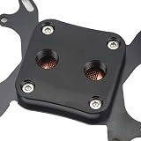 BXQINLENX Universal CPU Water Cooling Block for Intel AMD Computer - Black view 5