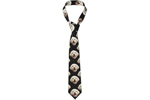 Custom Face Men's Tie Personalized Necktie Picture Logo Text Novelty Neckties Business Work Gift for Boyfriend