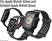 Designed for Apple Watch Series SE, Series 6, Series 5/4 Impact Case 44mm 42mm, Double Locking Edition, Sport Band Rugged Protective Case, Drop Proof Designed for Apple Watch Case, Slate Gray
