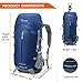 Mountaintop 50+5 Liter Internal Frame Backpack with Rain Cover
