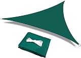 HEYOMART Sun Shade Sail 5x5x5mm Triangle Green UV 98% Water-Resistant