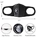 Stosts Anti Dust Face Mouth Masks with Valve, Unisex Black N95 Respirator Safety Masks, Reusable Washable 3D Fashion Masks for Running Cycling Camping Traveling Outdoor Activities Adults Men Women
