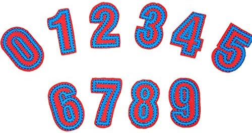 Partyfareast Number/Letter Set Patches Applique Embroidery Iron On Badge DIY