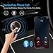 Car Bluetooth Fm Transmitter, Wireless in-Car FM Radio Adapter Modulator, Music Player Car Kit with Hands Free Calling, TF Card & U-Disk 5V/3.1A, QC3.0 Dual USB Port Car Charger(Silver)
