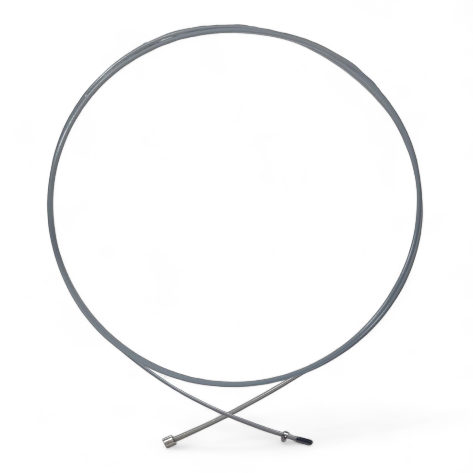 CATGRIPS Premium Fitness Skipping Rope Replacement for Jump Rope, Coated Steel Cross Training Skipping Rope, 2.4 mm Cable, Jumping Rope, Tangle-Free (Light Grey)