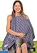IntiMom Breastfeeding Nursing Cover, Wide Hooter Hider for Full Coverage Up, Breathable 100% Cotton. Apron with Wide Strap and a Complimentary Pouch